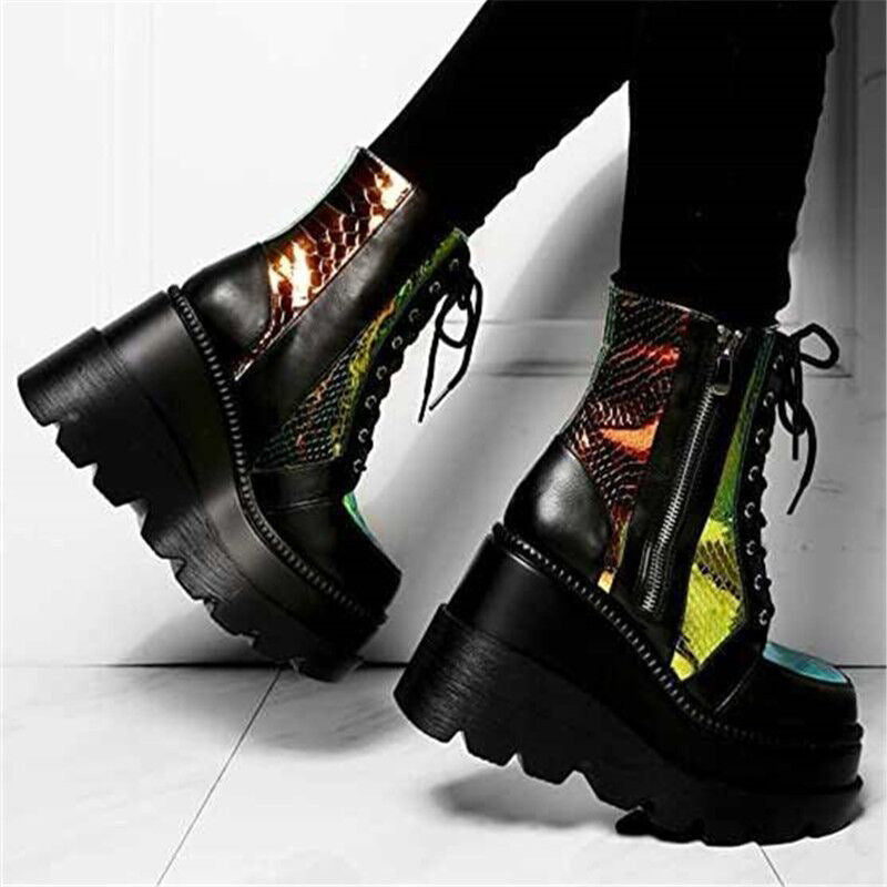 ✦ The MEEANT. Platform Biker Boots