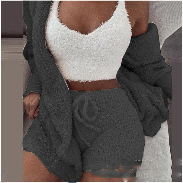 The MEEANT. Plush Three-Piece Lounge Set 🤍