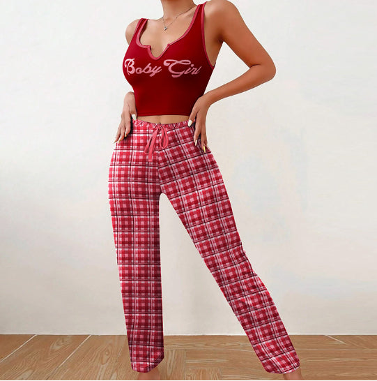 The MEEANT. Pretty Plaid Pyjama Set