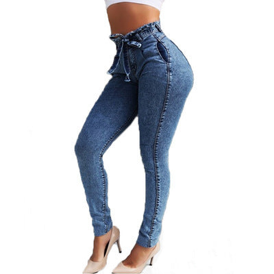 The MEEANT. Fringed High-Waist Jeans