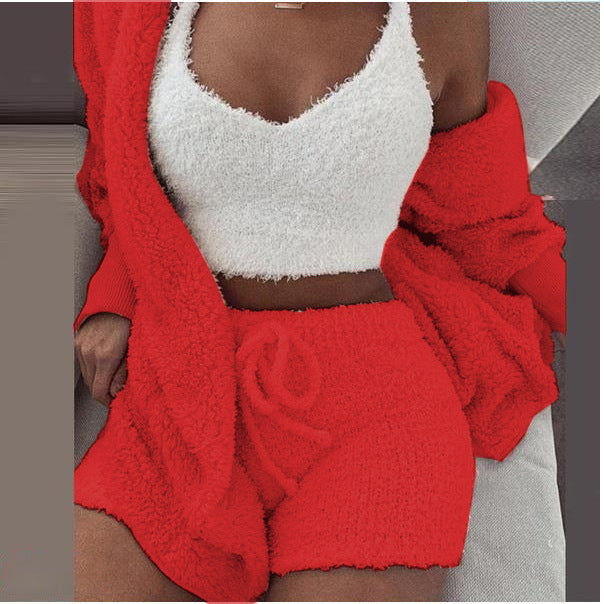 The MEEANT. Plush Three-Piece Lounge Set 🤍