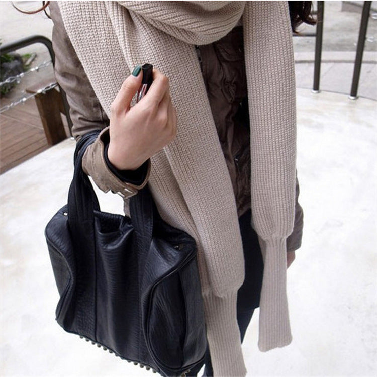 The MEEANT. Oversized Knit Wrap Scarf