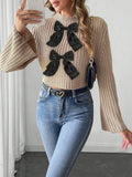The MEEANT. Bow Detail Mock-Neck Sweater 🎀