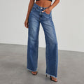 MEEANT. High-Waist Straight-Leg Jeans