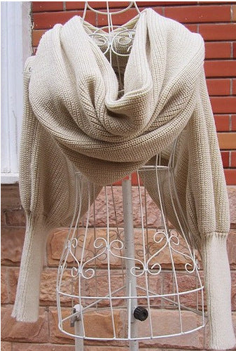 The MEEANT. Oversized Knit Wrap Scarf