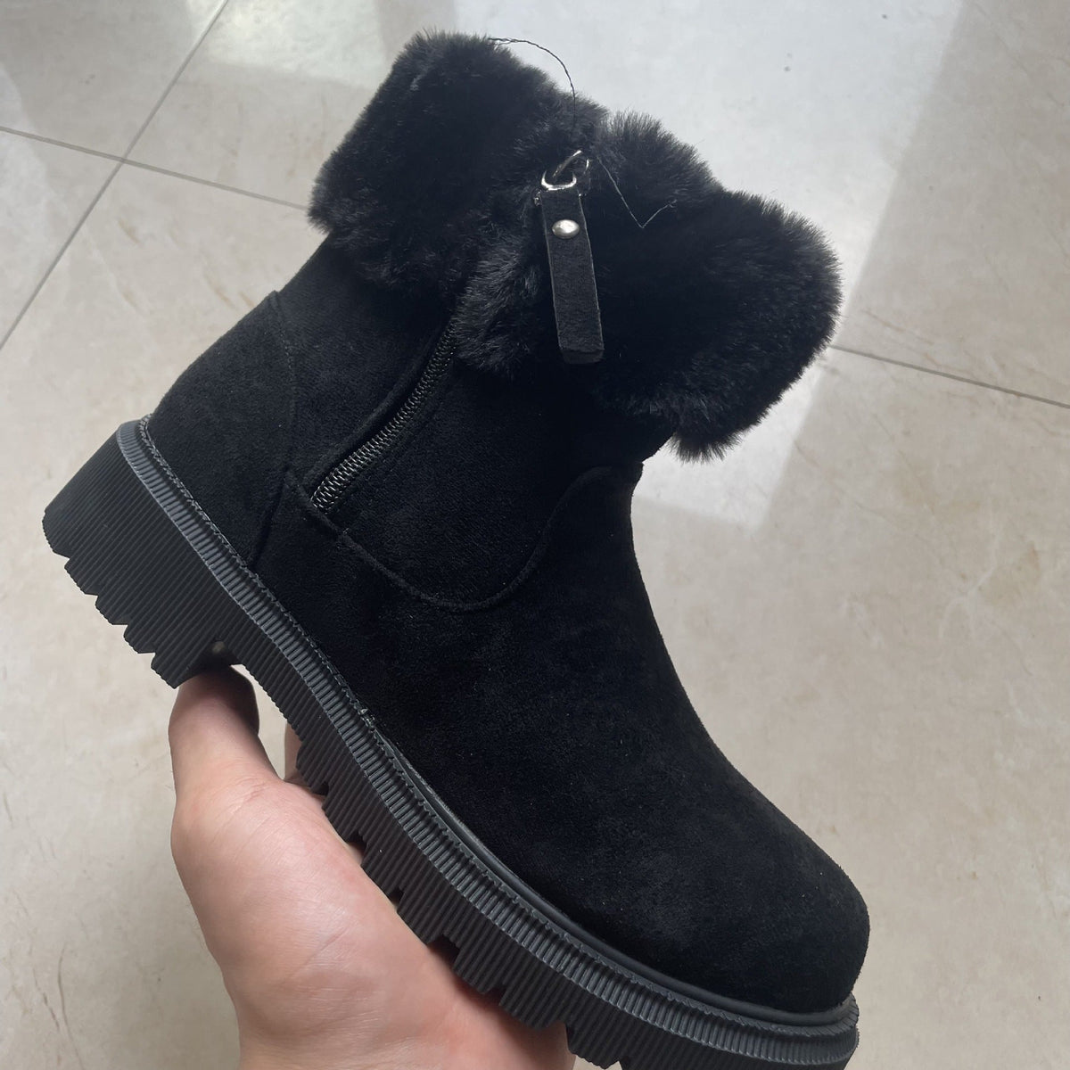 MEEANT. Plush Winter Boots | Side-Zip