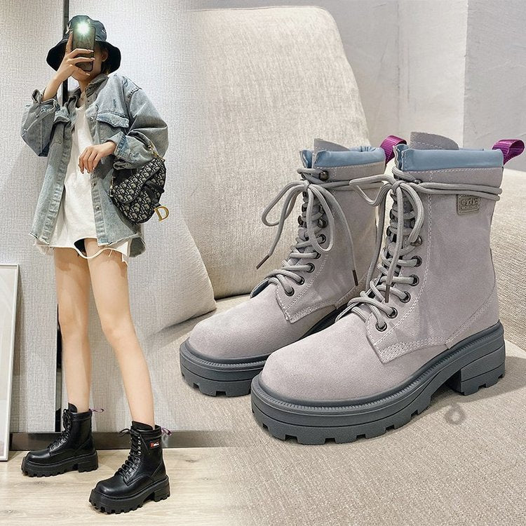 The Winter Walk Boot | Black & Grey Blue