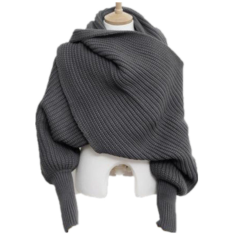 The MEEANT. Oversized Knit Wrap Scarf