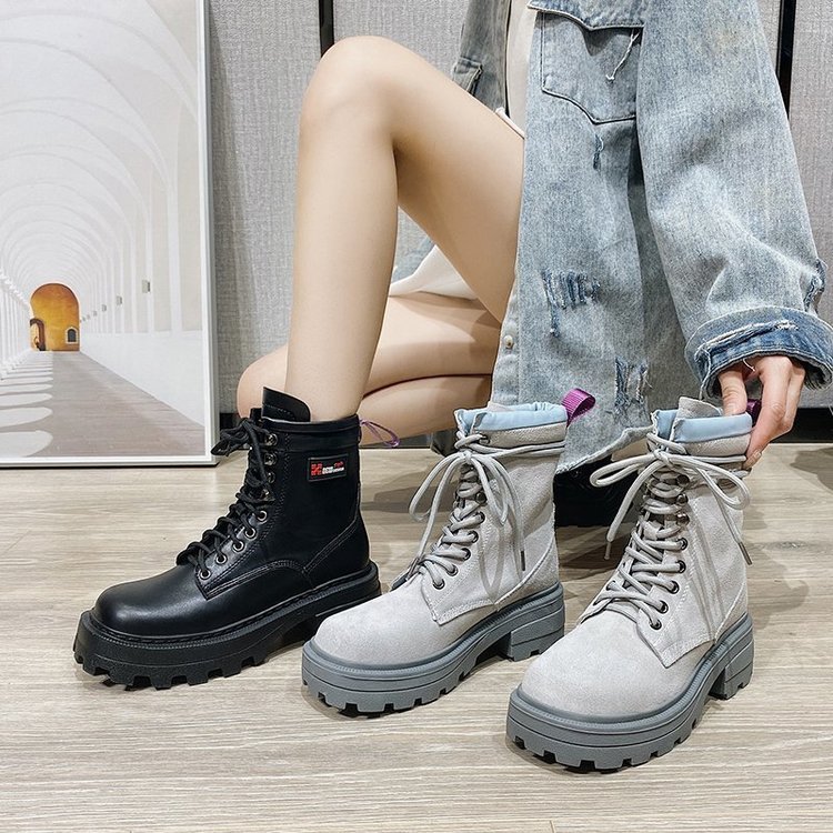 The Winter Walk Boot | Black & Grey Blue