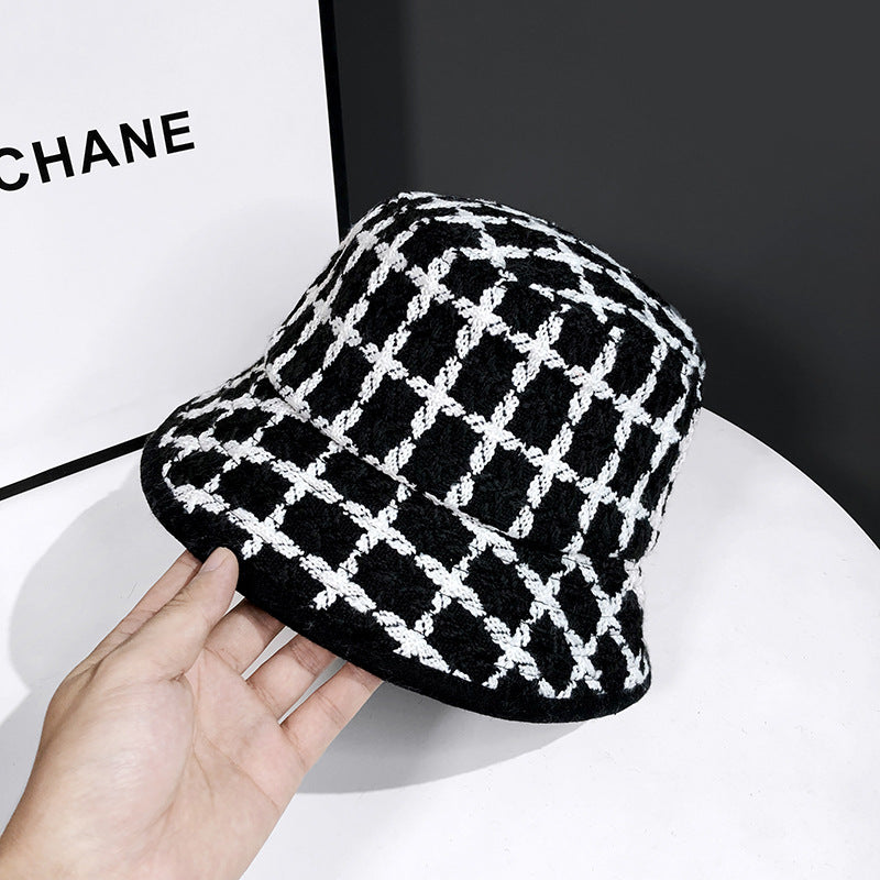 ✦ The Olivia | Plaid Knit Bucket Hat