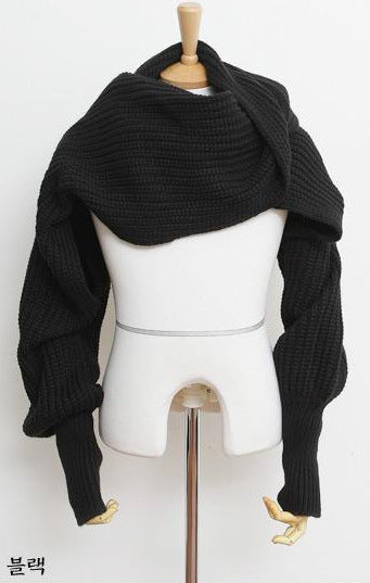 The MEEANT. Oversized Knit Wrap Scarf
