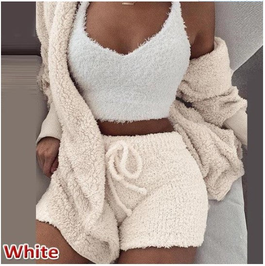 The MEEANT. Plush Three-Piece Lounge Set 🤍