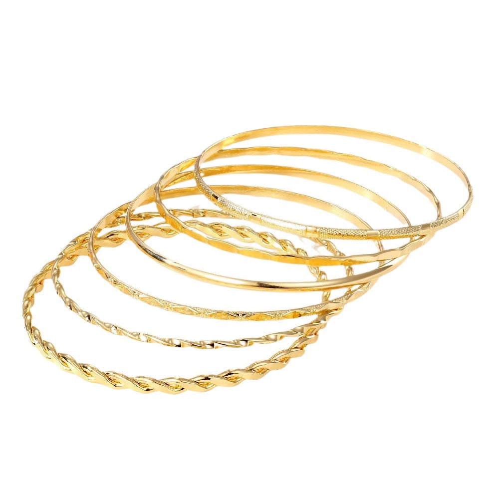 ✦ The MEEANT. Gold Layered Bracelet Set