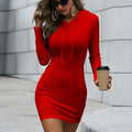 The MEEANT. Figure-Fit Long Sleeve Dress