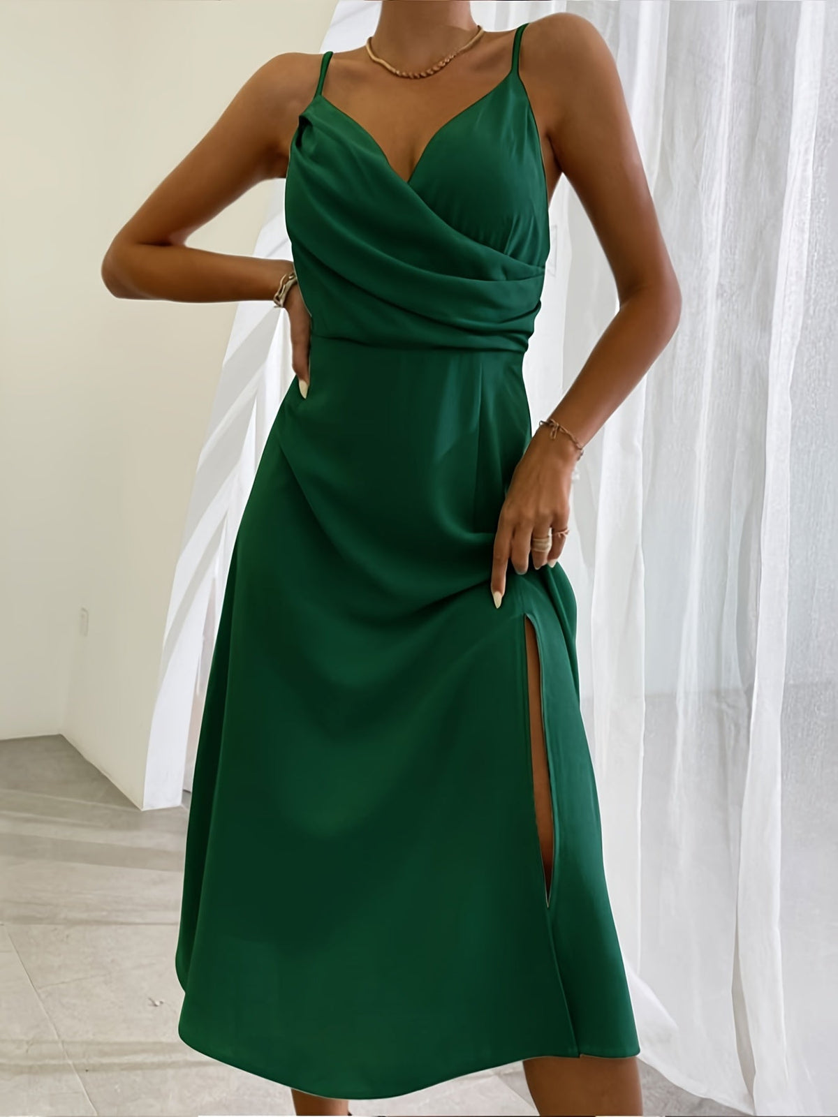 ✦ The MEEANT. Party Girl Slit Midi Dress