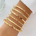 ✦ The MEEANT. Gold Layered Bracelet Set