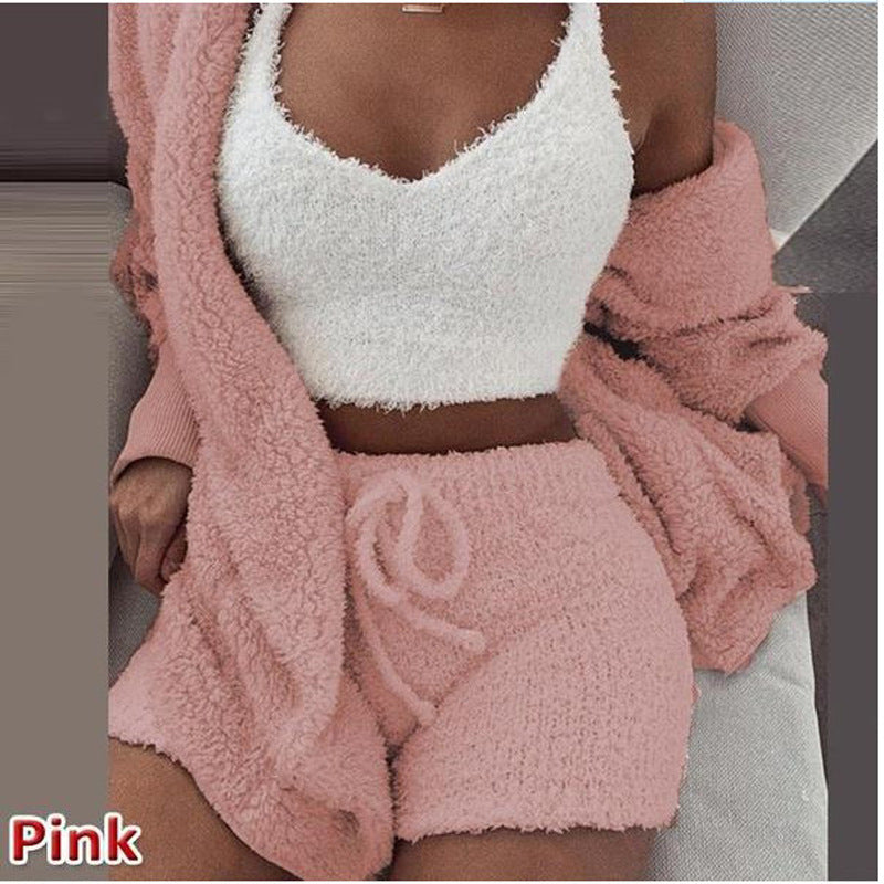 The MEEANT. Plush Three-Piece Lounge Set 🤍