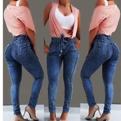 The MEEANT. Fringed High-Waist Jeans