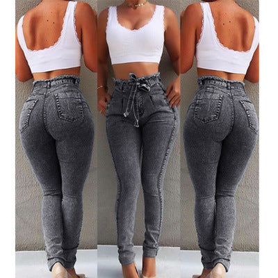 The MEEANT. Fringed High-Waist Jeans