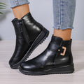 Winter Fleece Side-Zip Ankle Boots