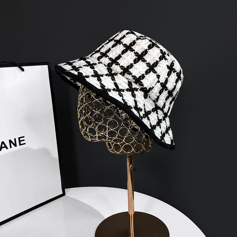 ✦ The Olivia | Plaid Knit Bucket Hat