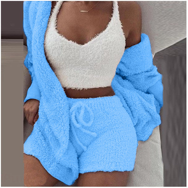The MEEANT. Plush Three-Piece Lounge Set 🤍