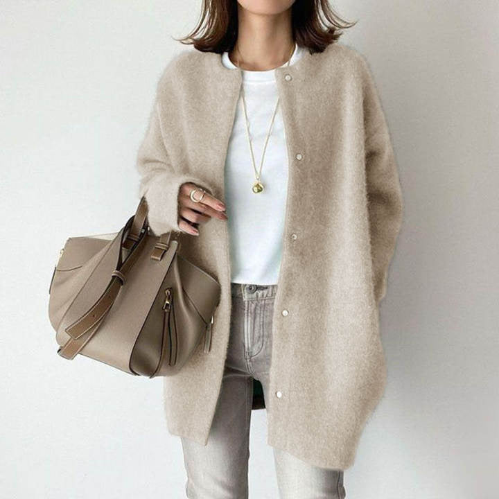 Soft Knit Button-Front Cardigan