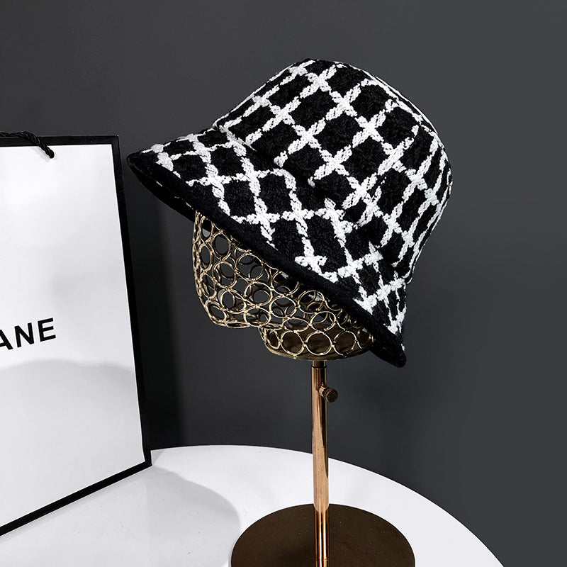 ✦ The Olivia | Plaid Knit Bucket Hat