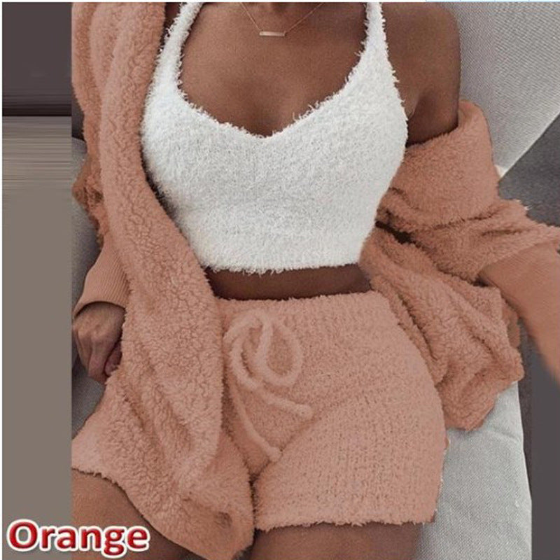 The MEEANT. Plush Three-Piece Lounge Set 🤍