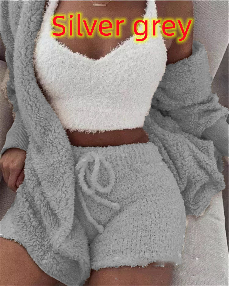 The MEEANT. Plush Three-Piece Lounge Set 🤍