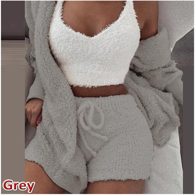 The MEEANT. Plush Three-Piece Lounge Set 🤍