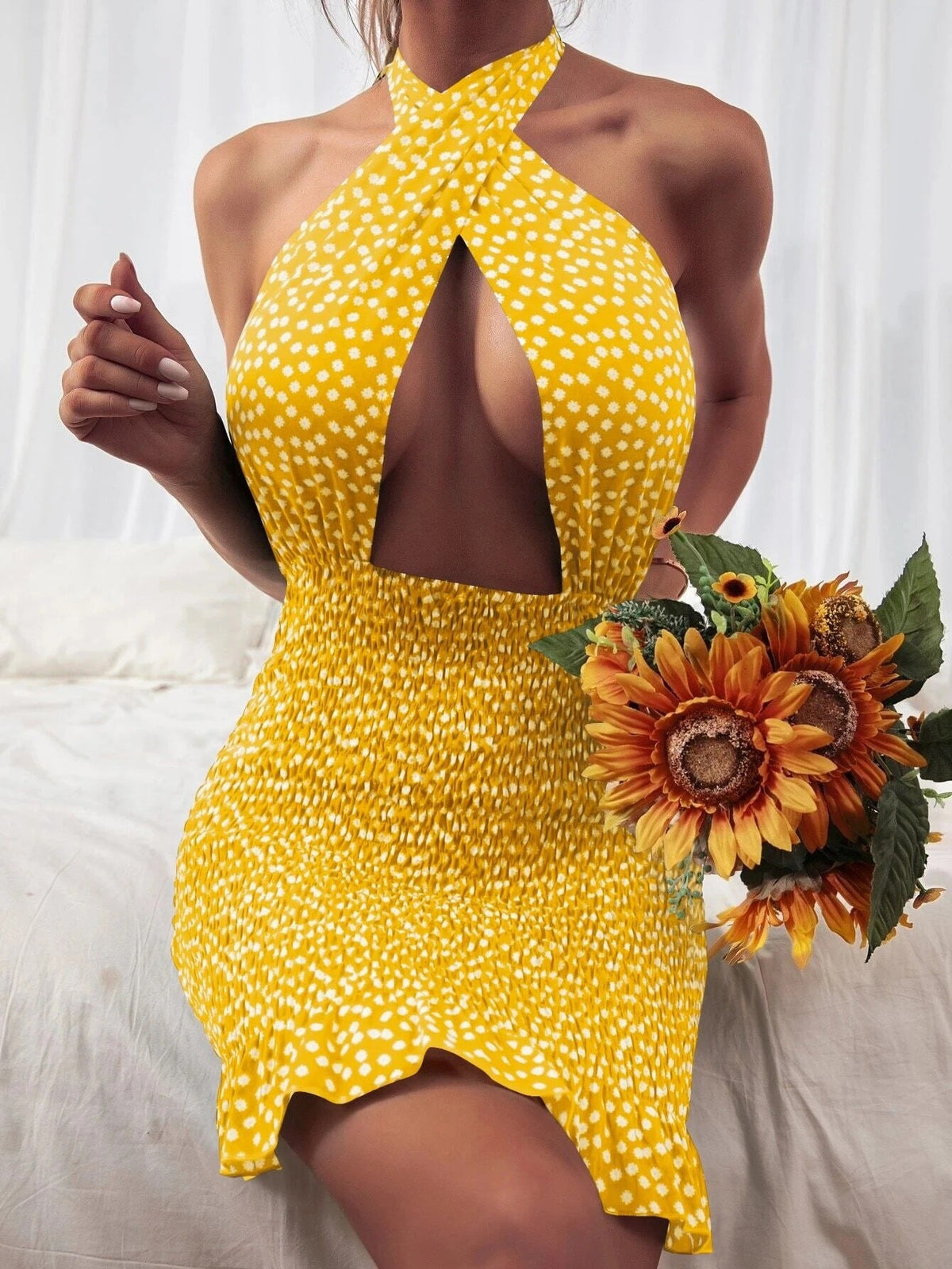The MEEANT. Party Girl Halter Dress ✦